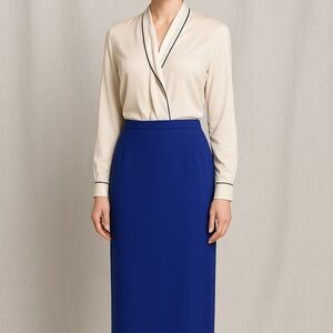 Donna Morgan Petites Purple Long Skirt | Size 12P